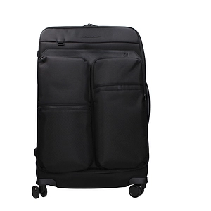 Piquadro Fabric Black Trolley