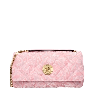 Versace Shoulder Bag Pink Fabric