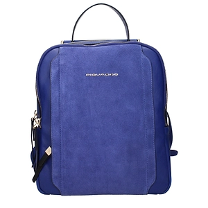 Piquadro Backpacks And Pouch Bags Blue Leather