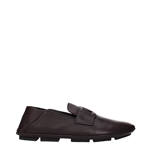 Dolce&Gabbana Driver Moccasins Brown/Testa Di Moro Leather
