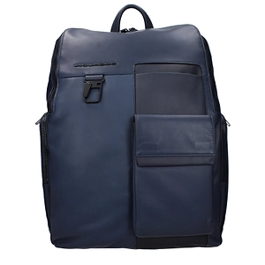 Piquadro Backpack Blue Leather