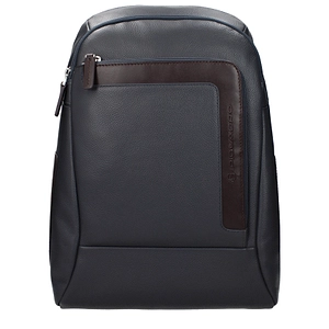 Piquadro Backpack Leather Gray/Brown