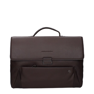 Piquadro Work Bags Brown Leather/Moro Head