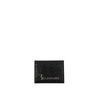 Billionaire Document Holder Caiman Crocodilus Black/Gold