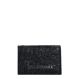 Billionaire Document Holder Caiman Crocodilus Blue/Silver