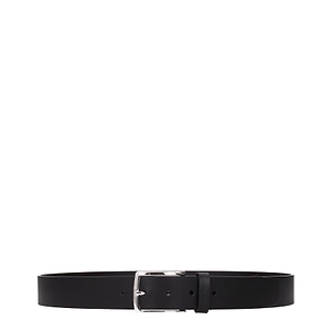 Testoni Black Leather Belt