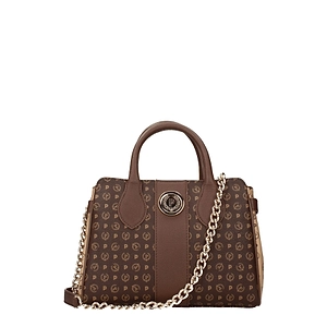 Pollini Handbags Pvc Brown/Cream