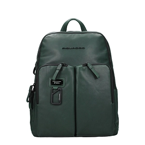 Piquadro Backpacks And Waist Bags Green/Bottle Green Leather