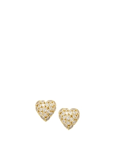 Self Portrait Decorated Heart Earrings