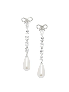 Self Portrait Bow And Pearl Earrings