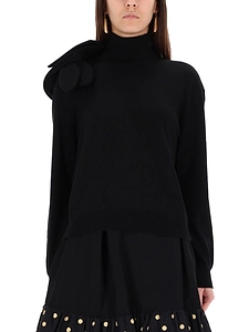 Moschino Mesh With Flower Detail Sweater