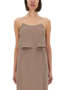 Alysi Top With Laces Micro Stripe