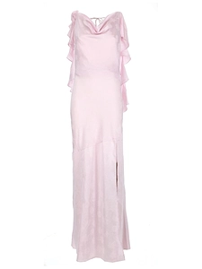 Rotate Birger Christensen Long Waterfall Dress
