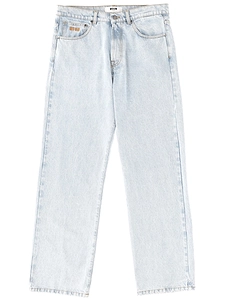 Msgm Jeans With Embroidered Logo