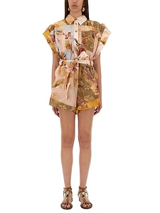 Zimmermann Short Overalls With Ascension Lapels