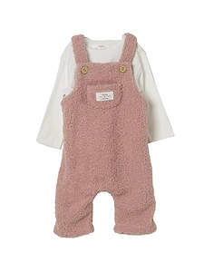Teddy & Minou T Shirt With Dungarees Set