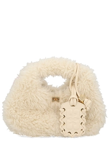 Ganni Faux Fur Hobo Bag