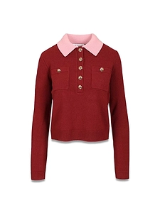 Self Portrait Polo Cardigan