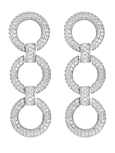 Self Portrait Earrings With Crystals