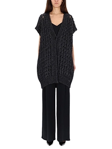 Herno Vest With Perforated Workmanship