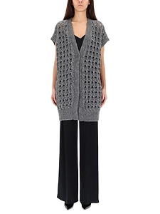Herno Vest With Perforated Workmanship