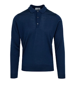 John Smedley Long Sleeve Polo Shirt