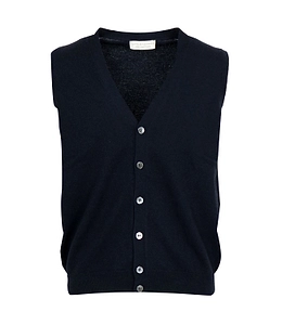 Filippo De Laurentis Sleeveless V-Neck Cardigan