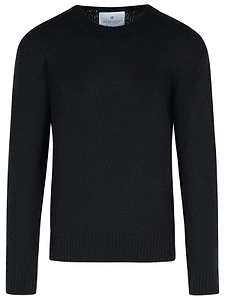 Seven Gauge Black Alpaca Blend Sweater
