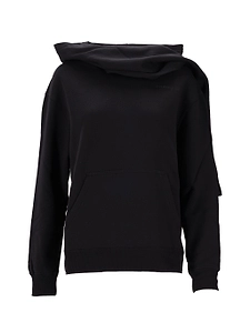 CourrÈGes Hoodie Scarf Embroidered