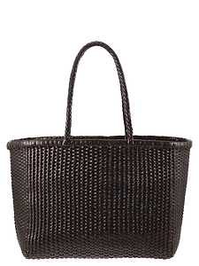 Dragon Weave Braided Leather Bag L