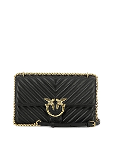 Pinko Classic Love One Chevron Shoulder Bag