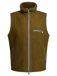 Shearling Sleeveless Jacket
