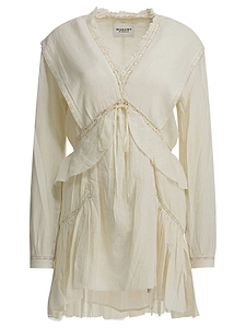 Marant ÉToile Cotton And Linen Short Dress Damya