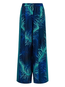 Printed Silk Trousers