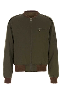 Visvim Olive Green Wool Blend Gunner Down Jacket