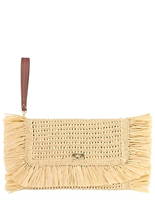Anya Hindmarch Oversize Raffia Clutch Bag