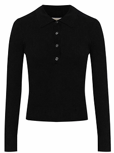Michael By Michael Kors Long Sleeved Polo Shirt