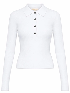 Michael By Michael Kors Long Sleeved Polo Shirt