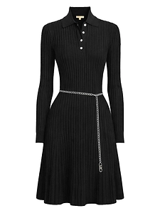 Michael Kors Polo Shirt Dress With Belt