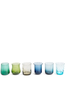 Bitossi Home Set 6 Tumbler Texture Nuance Blu/Verde