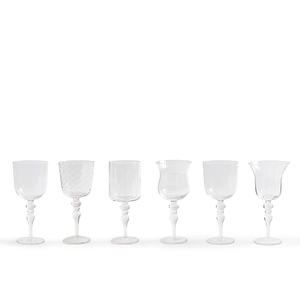 Bitossi Home Set 6 Calici Texture Trasparenti