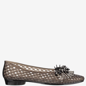 Heavenly Jelly Transparent Ballerina Flats With Decoration
