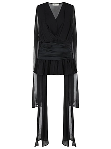 Blumarine Black Viscose Dress