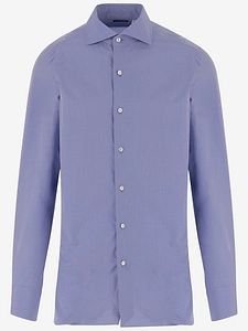 Finamore Classic Collar Cotton Shirt