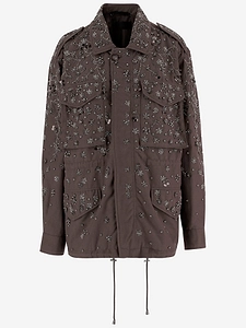 Embroidered Cotton Jacket With AppliquÉS