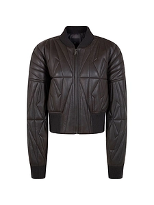 Moncler X Rick Owens Leather Bomber Jacket