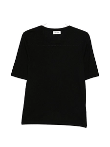 Soft Goat Black Short Sleeve Sweater