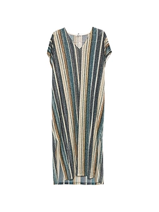 Zoe Striped Kaftan Dress