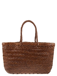 Dragon Gora Woven Leather Handbag