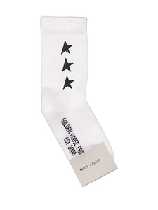 Golden Goose Star/ Kids' Socks Low Rib/ Side Stars Poly Printed